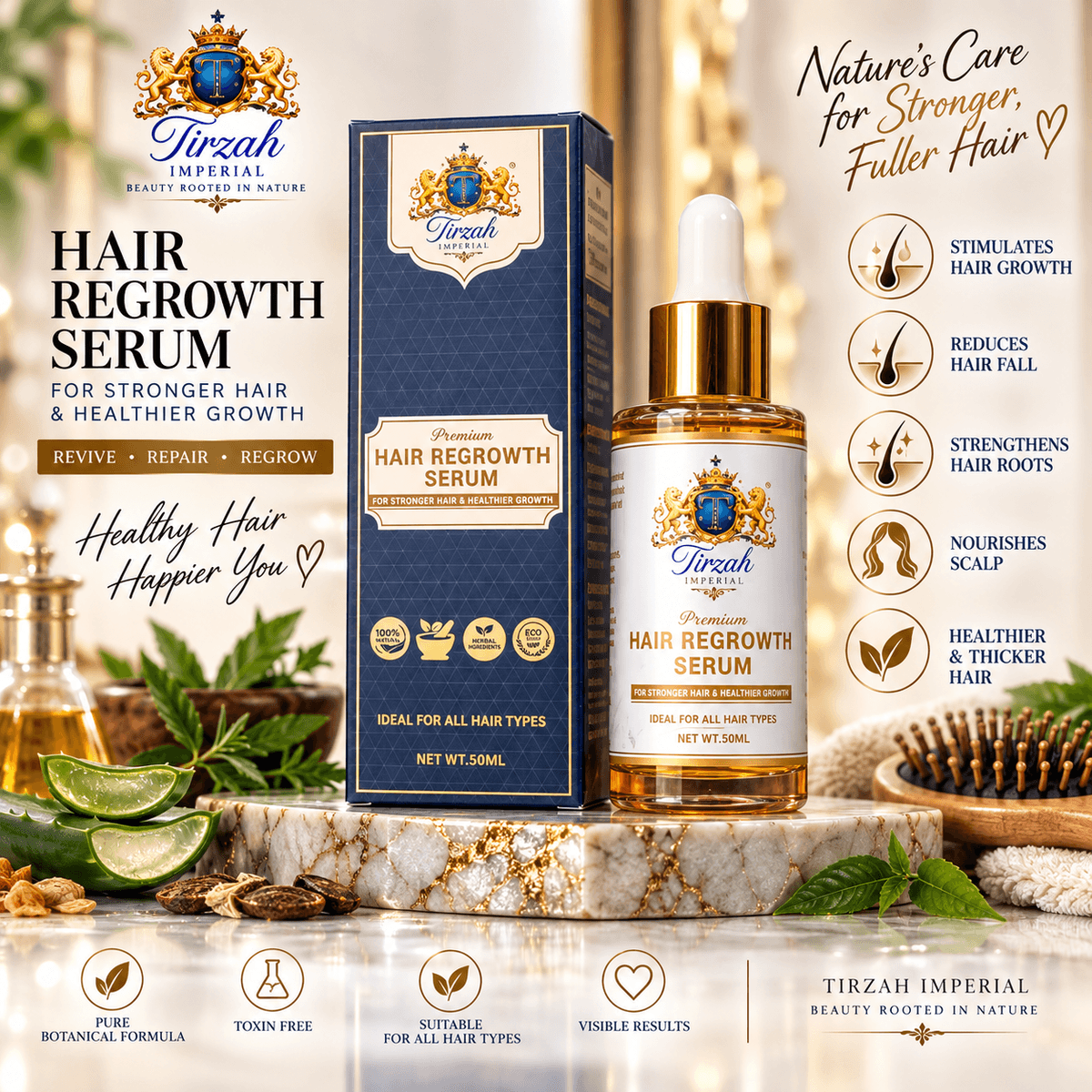 Nourish Your Scalp • Care for Your Roots • Support Healthy-Looking Hair
