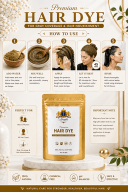 Botanical Hair Colour Care • Grey Coverage • Hair Nourishment
Net Weight: 80 g • Suitable for All Hair Types • Men & Women
 - Image 4