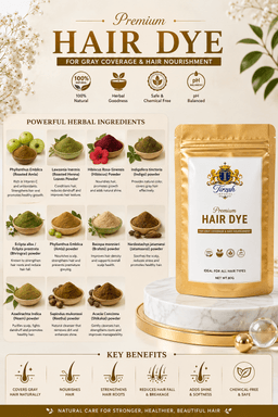 Botanical Hair Colour Care • Grey Coverage • Hair Nourishment
Net Weight: 80 g • Suitable for All Hair Types • Men & Women
 - Image 3